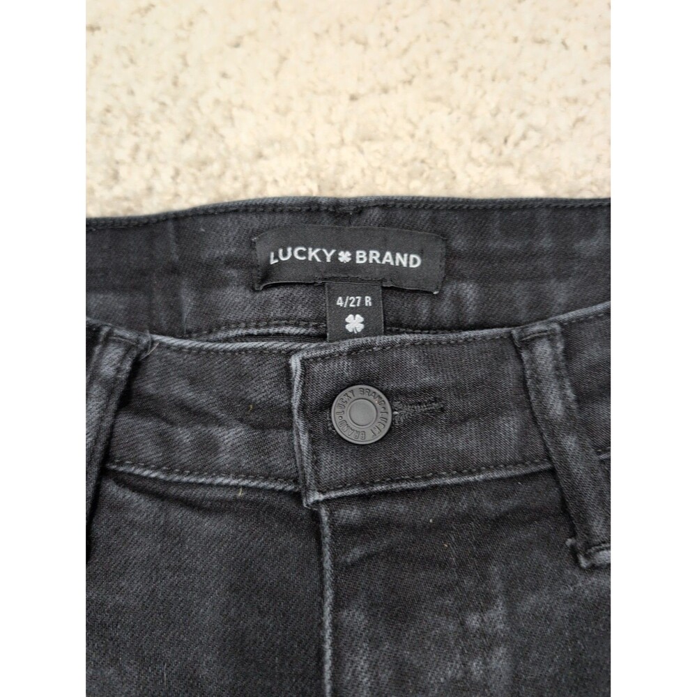 Lucky Brand Lizzie Low Rise Skinny Jeans Women's 4/27 R Black Stretch Slimming - Picture 2 of 12